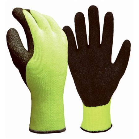 BIG TIME PRODUCTS Mens True Grip Winter Extra Large Hi-Viz Yellow Glove 243615